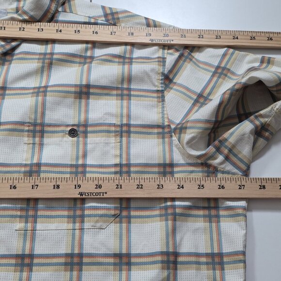 Ascend Performance Shirt Mens 2XL Plaid SS Vented Fishing Outdoors Lightweight - Picture 5 of 14